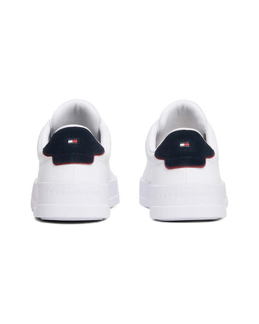Tommy Hilfiger Logo Court Trainers With Leather