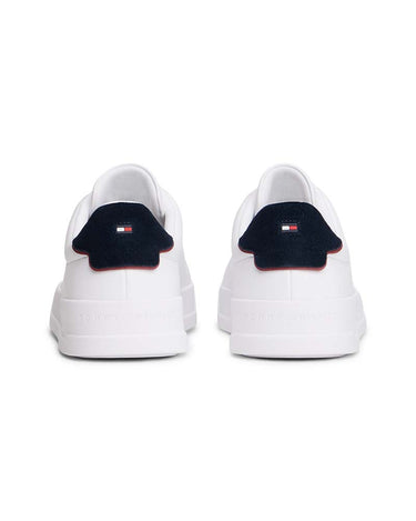 Tommy Hilfiger Logo Court Trainers With Leather
