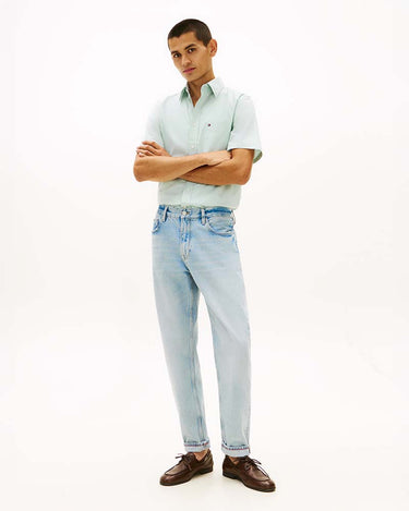 Tommy Hilfiger Light Oxford Solid Short Sleeve Regular Fit Shirt