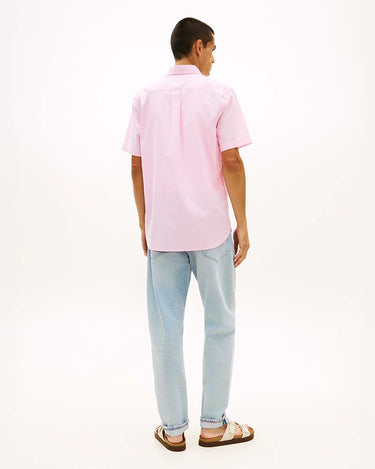 Tommy Hilfiger Light Oxford Solid Short Sleeve Regular Fit Shirt