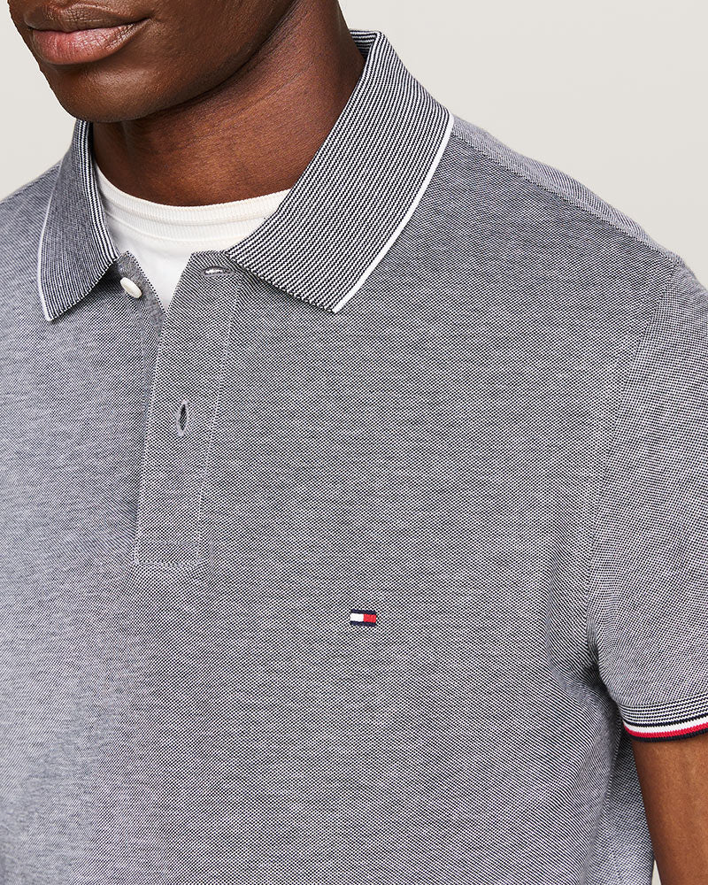 Tommy Hilfiger Mouline Oxford Tipping Slim Polo