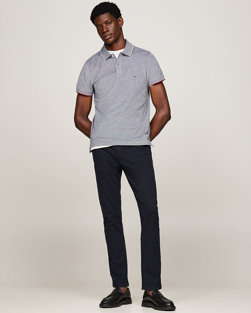 Tommy Hilfiger Mouline Oxford Tipping Slim Polo