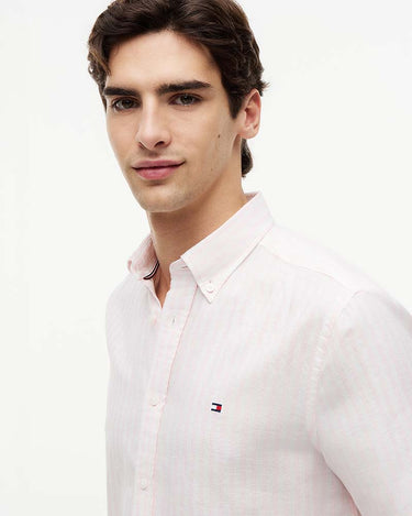 Tommy Hilfiger Linen Blend Stripe S/S Shirt