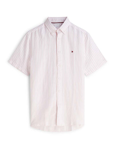 Tommy Hilfiger Linen Blend Stripe S/S Shirt