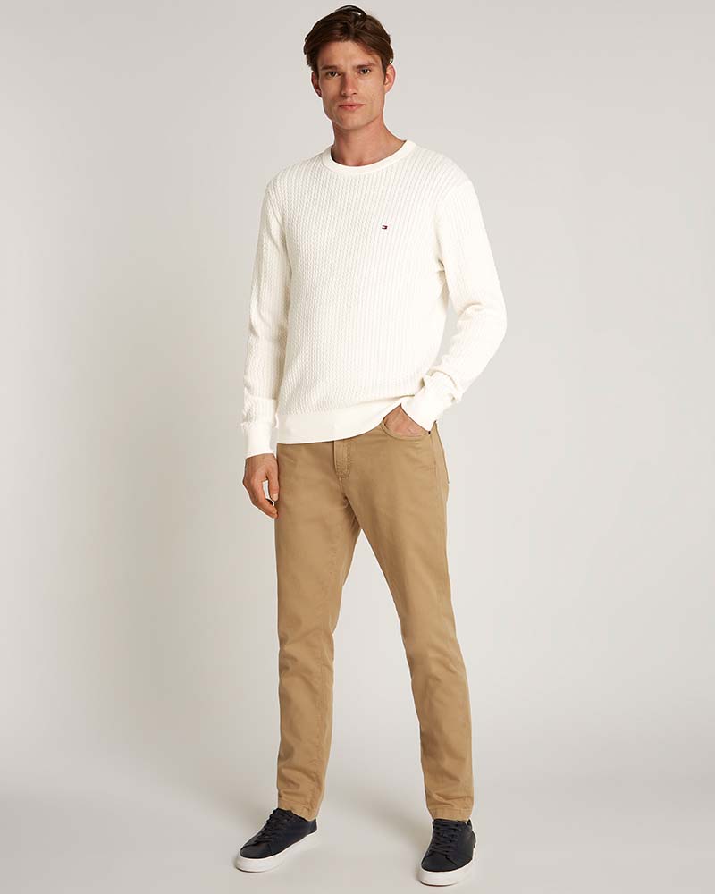 Tommy Hilfiger Herringbone Knit Crew Neck