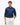 A man wearing a Tommy Hilfiger Dobby Cotton Shirt, Navy with white pants and a brown belt, standing against a plain white background.