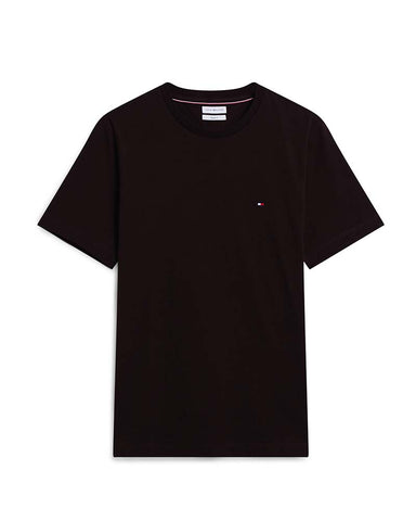 Tommy Hilfiger Flag Embroidery Jersey Crew Neck T-Shirt