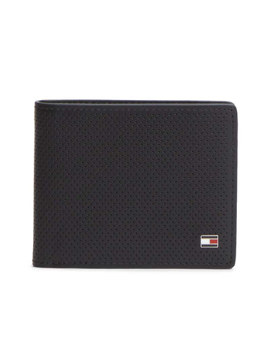 Tommy Hilfiger Perforated Leather Bifold Wallet
