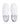 A pair of Tommy Hilfiger Leather Court Trainers, White low-top sneakers shown from a top-down view on a clean white background. The shoes feature a white leather upper, white laces, and a dark navy blue trim along the collar and inner sole.