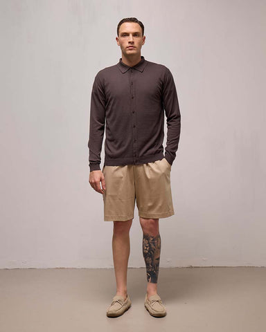 Wool & Co Long Sleeve Combed Cotton Shirt