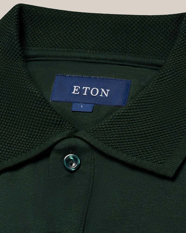 Eton Interlock Long Sleeve Polo Shirt