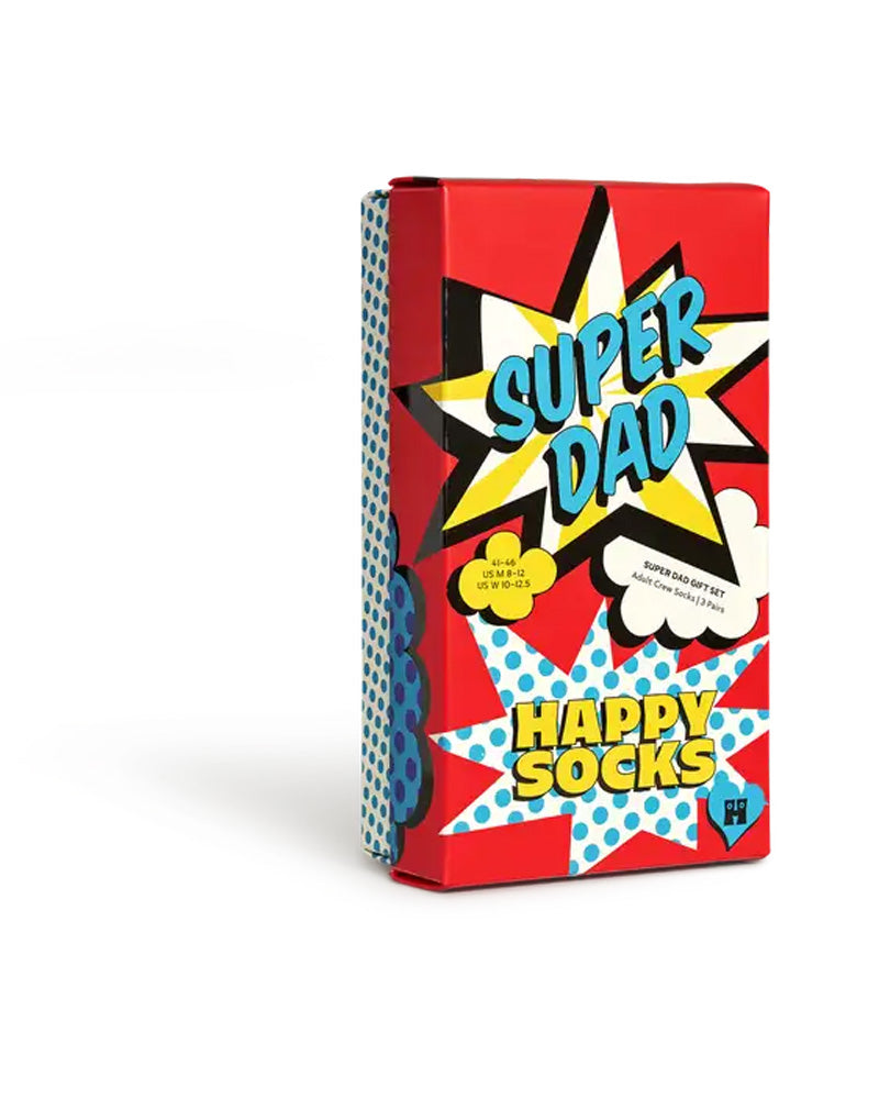 Happy Socks 3-Pack Super Dad Socks Gift Set