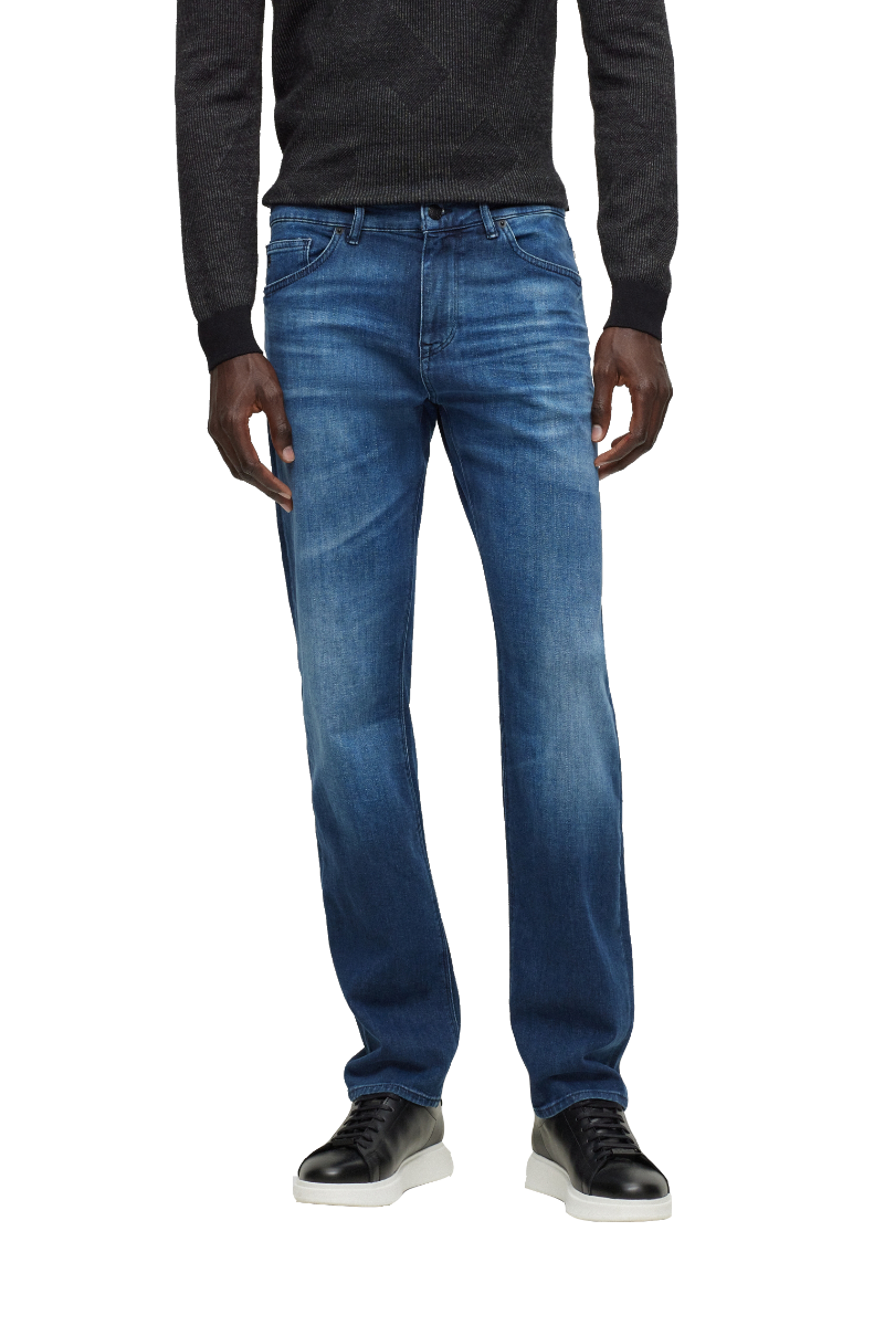 Maine3 Regular-fit jeans in Italian denim Navy