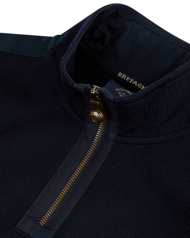 Bretagne wool half zip