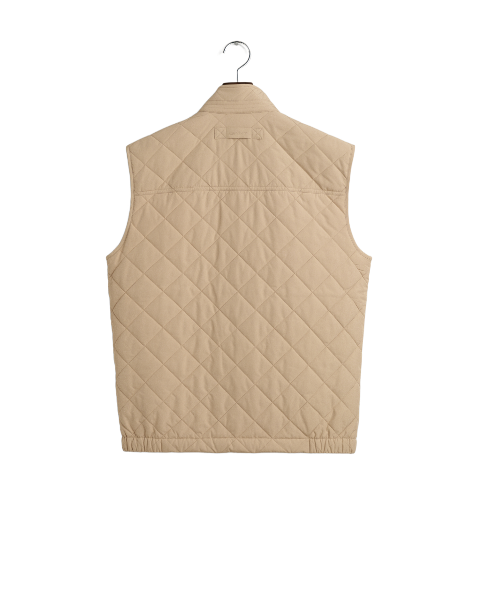 Gant Clothing Quilted Windcheater Vest Dry Sand