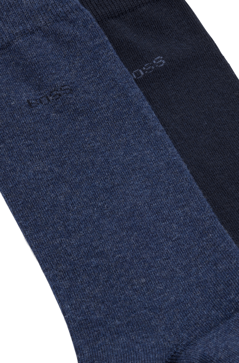 Two-pack of cotton-blend regular-length socks Open Blue