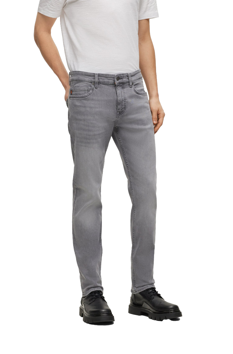 Delaware Slim Fit Jeans In Super-Stretch Denim Silver