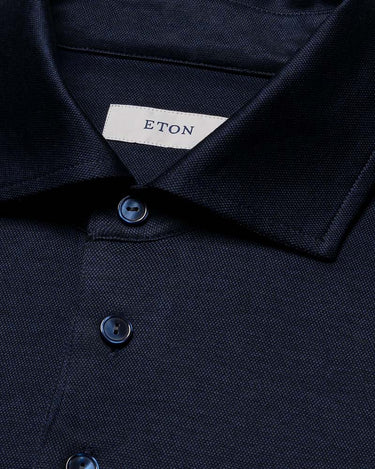 Eton Filo di Scozia Jacquard Slim Polo Shirt
