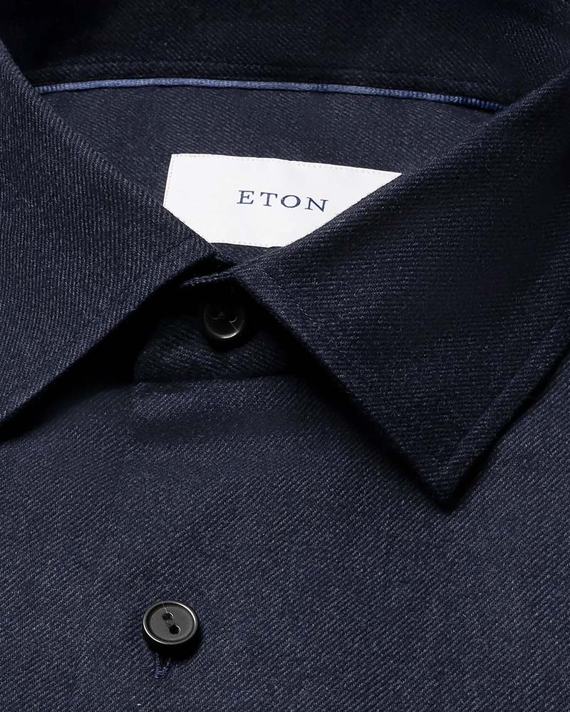 Eton Casual Fit Flannel Shirt