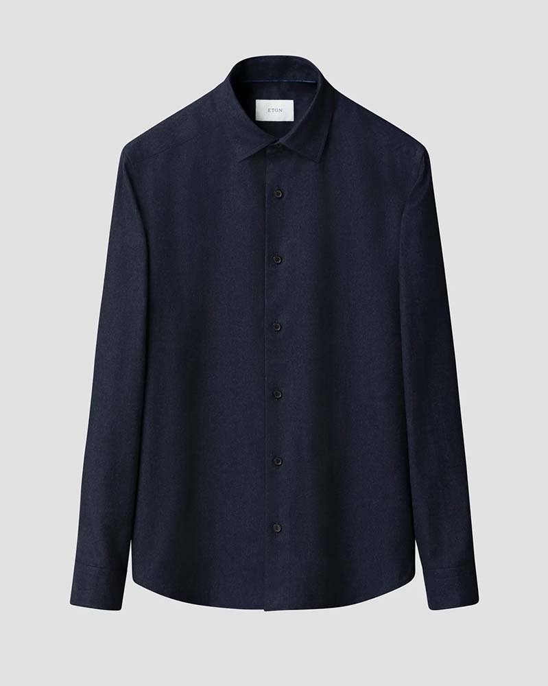 Eton Casual Fit Flannel Shirt