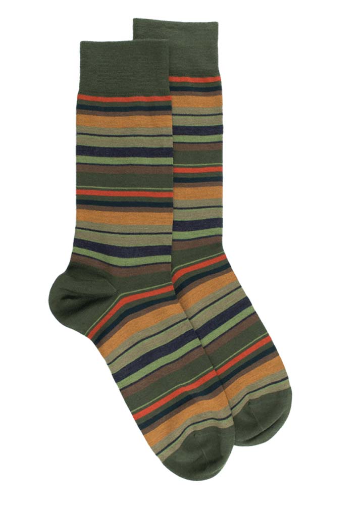 Doré Doré Doré Doré Striped Cotton Socks 1 Pair