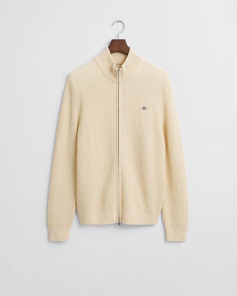 Gant Textured Cotton Half Zip