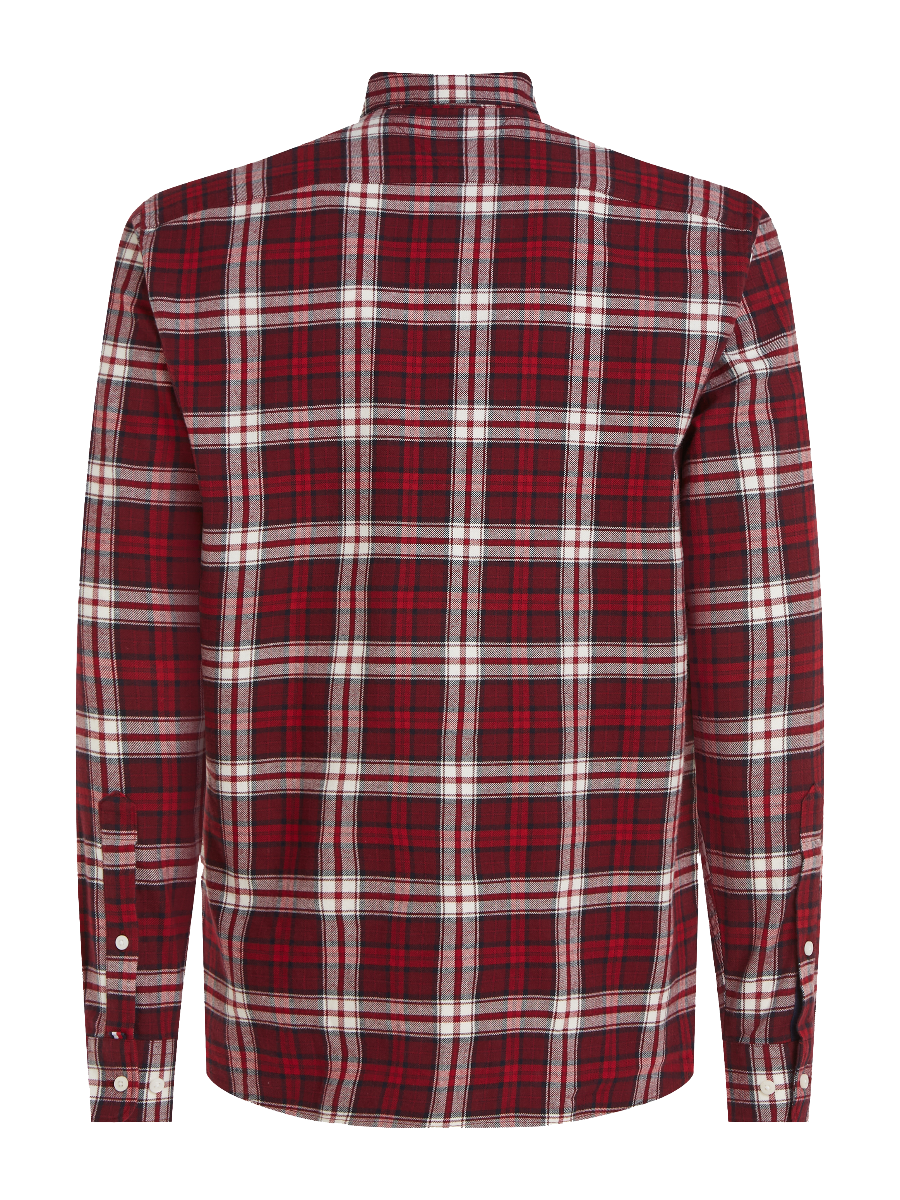 Brushed Tommy Small Tartan Shirt Rouge / Multi
