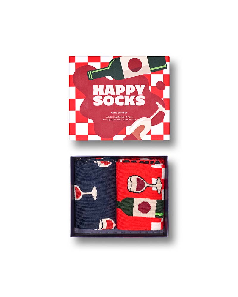 Happy Socks 2-Pack Wine Gift Set