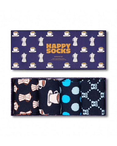 Happy Socks 4-Pack Coffee Socks Gift Set