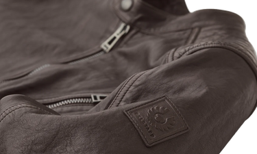 V Racer Cheviot Leather Jacket