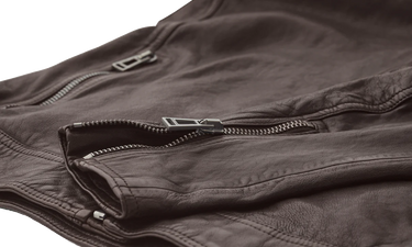V Racer Cheviot Leather Jacket