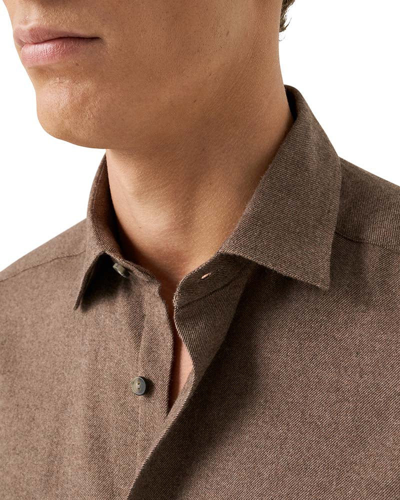 Eton Casual Fit Flannel Shirt