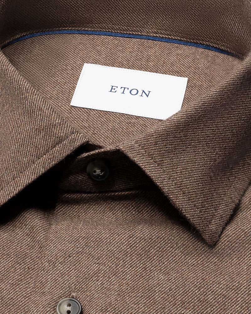 Eton Casual Fit Flannel Shirt