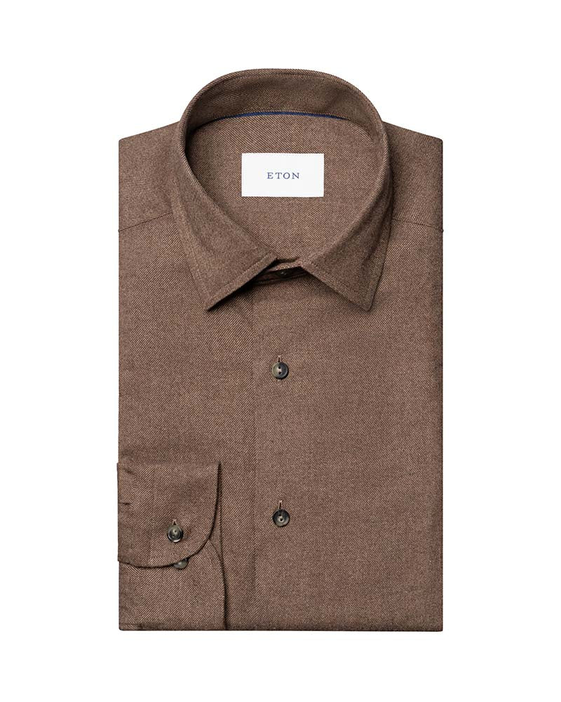 Eton Casual Fit Flannel Shirt