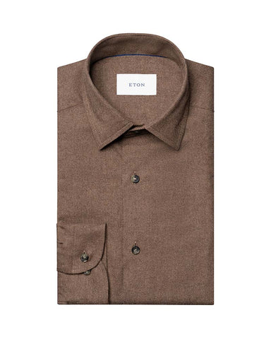 Eton Casual Fit Flannel Shirt