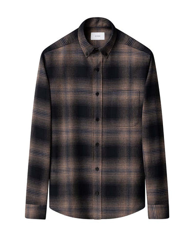 Eton Casual Fit Flannel Shirt